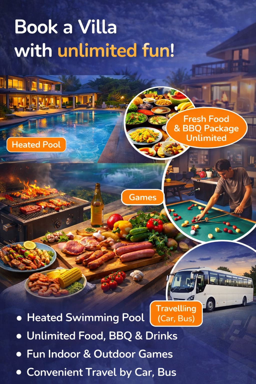 The Azure Villa premium private pool villa with spacious interiors